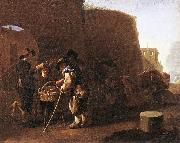 LAER, Pieter van The Cake Seller af oil painting reproduction
